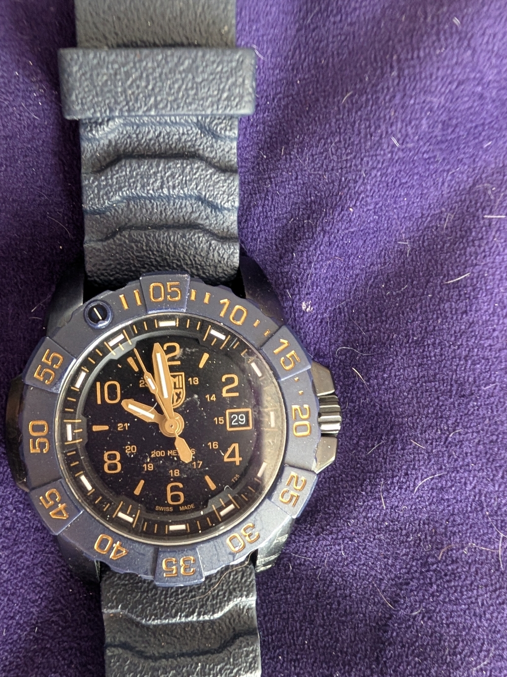 Luminox Men's Black Tactical Dive Watch - Black/Gold Accents